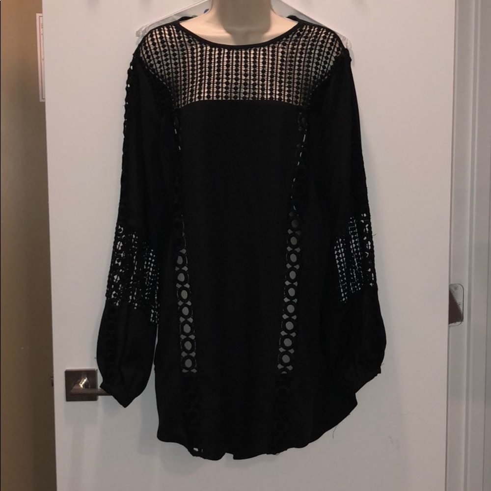Crochet detail Shift Dress sz S